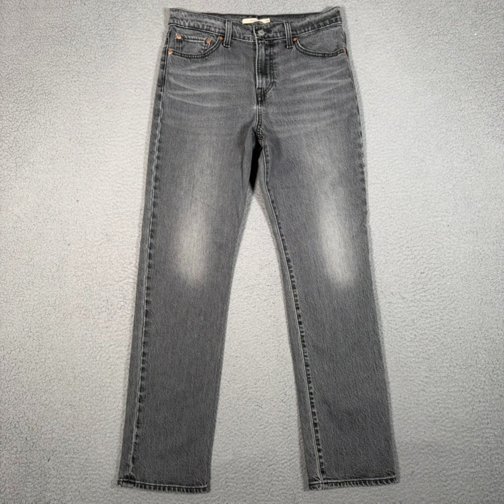 Levis Jeans Womens 29x30 Charcoal Wedgie Slim Denim 5 Pocket Preppy Premium Logo
